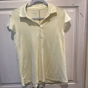 Walter Hagen Pale Yellow Button Down Shirt